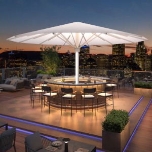 Large Aluminum Starlight Parasol Umbrellas