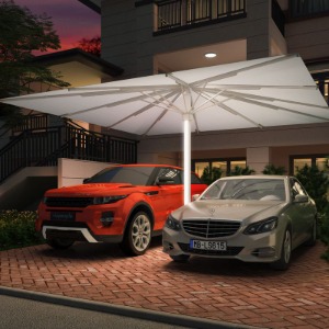 Large Aluminum Starlight Parasol Umbrellas 2